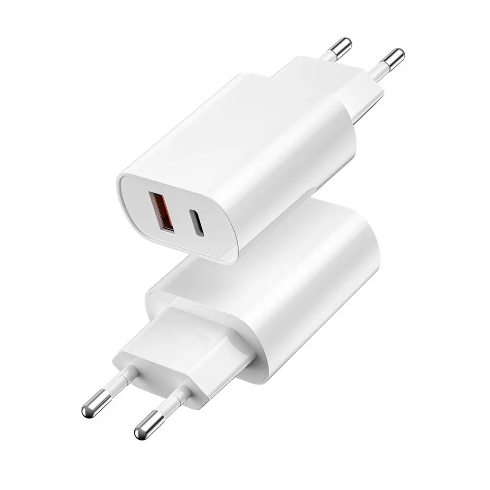 Wiwu Wi-U002 20W Type-C PD ve USB-A QC Hızlı Şarj Adaptörü