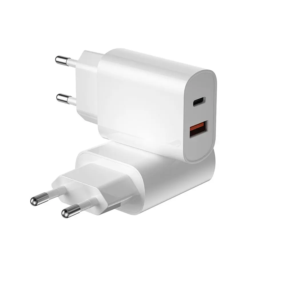 Wiwu Wi-U002 20W Type-C PD ve USB-A QC Hızlı Şarj Adaptörü