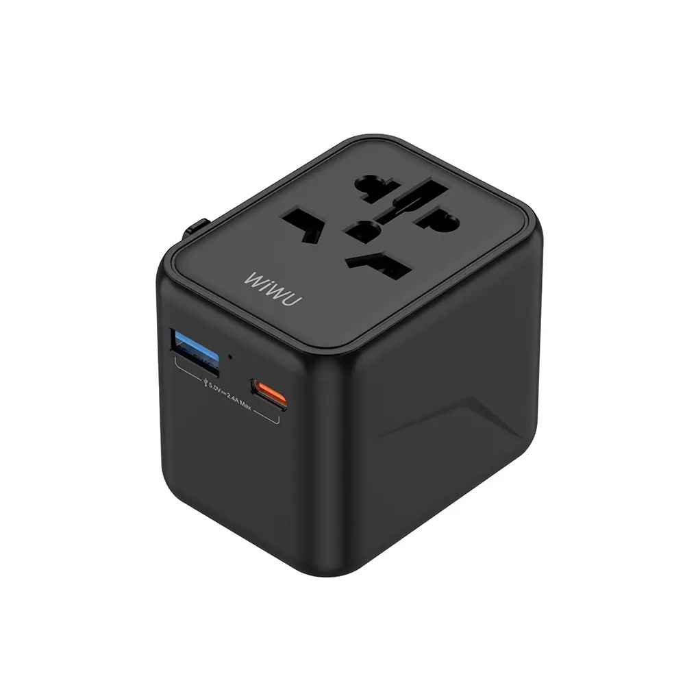 Wiwu Wi-UA012 Seyahat Adaptörü, TR/US/UK/AU/EU Uyumlu 12W USB Çıkışlı
