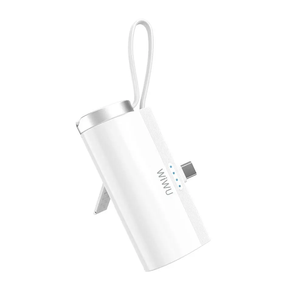 Wiwu Wi-W026 Capsule 5000mAh Type-C PD Powerbank, Standlı ve Askılı