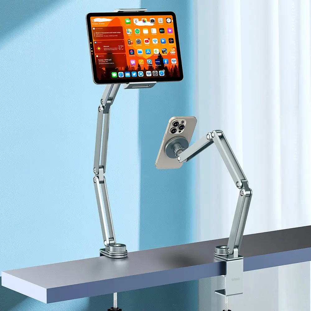 Wiwu Wi-ZM001 Ayarlanabilir 360° Dönebilen Metal Telefon ve Tablet Tutucu