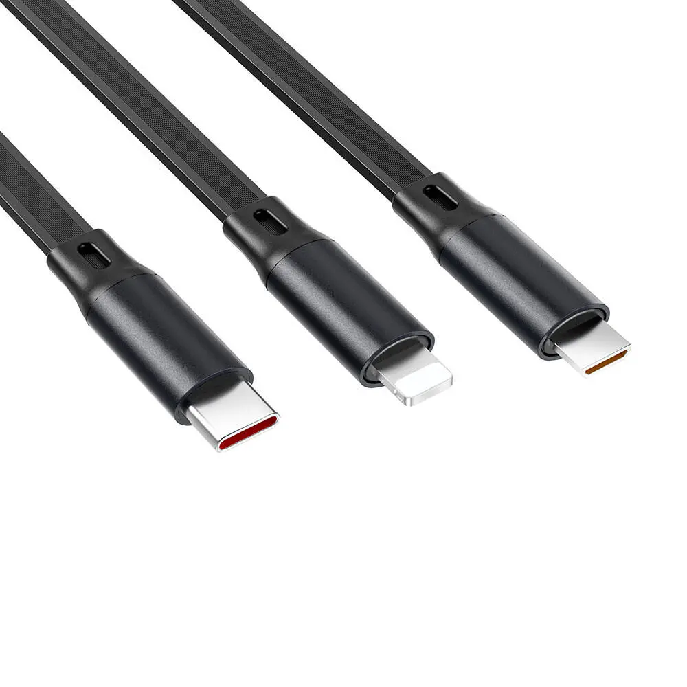 Wiwu Wi-C012 Type-C to C+L+M Hızlı Şarj Kablosu 1.2m