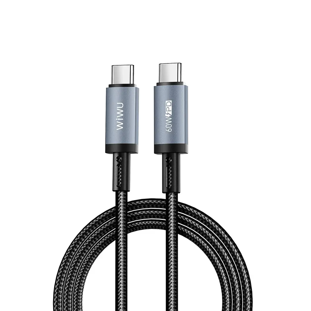 Wiwu Wi-C057 Titanlink Type-C to Type-C 60W PD Şarj ve Data Kablosu 1 m
