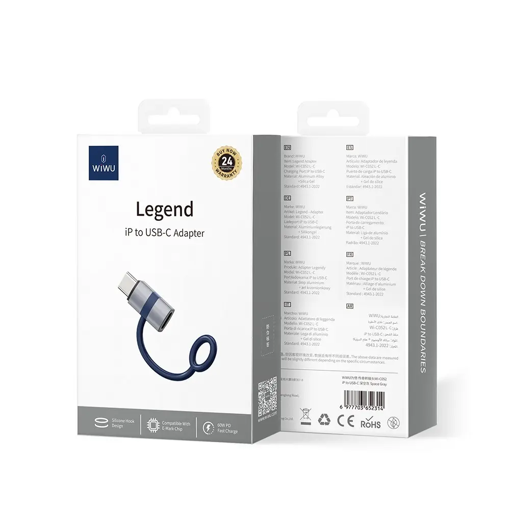 Wiwu Wi-C052 Lightning to Type-C Çevirici OTG Adaptör