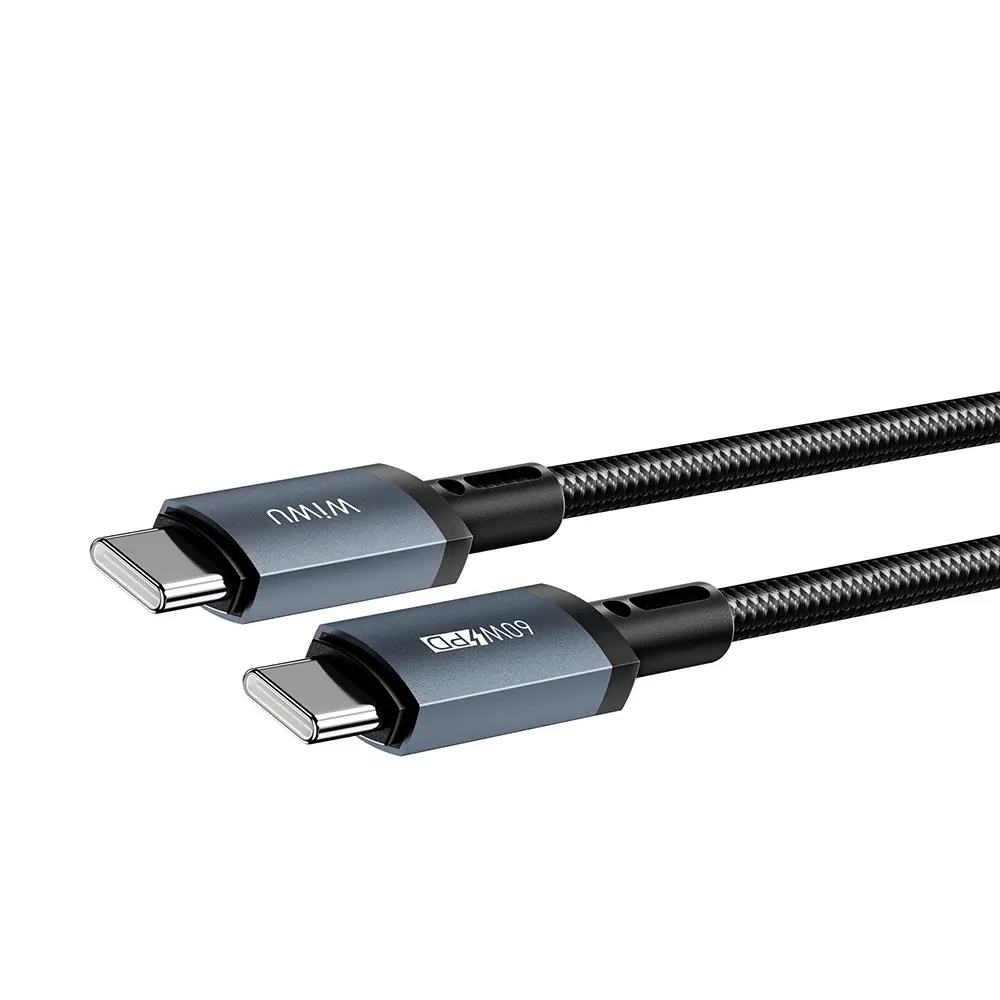 Wiwu Wi-C061 Titanlink Type-C to Type-C 60W PD Şarj ve Data Kablosu, 2.5 m