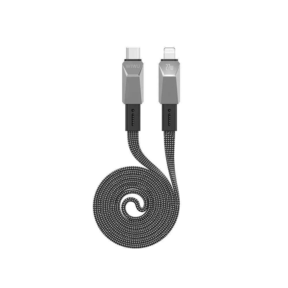 Wiwu Wi-C077 Cyberlink Type-C to Lightning Şarj ve Data Kablosu, 27W 1 m