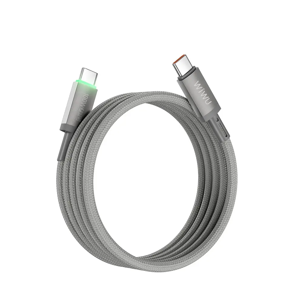 Wiwu Wi-C084 Maglink USB-C to USB-C Şarj ve Data Kablosu, 100W PD, 1M