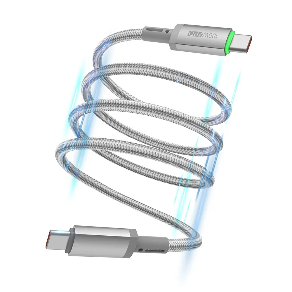Wiwu Wi-C084 Maglink USB-C to USB-C Şarj ve Data Kablosu, 100W PD, 1M