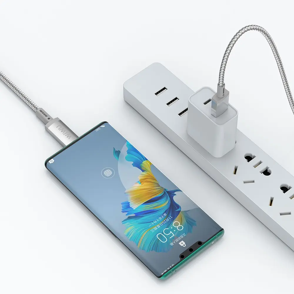 Wiwu Wi-C082 Maglink USB-A to Type-C Şarj ve Data Kablosu, 60W 1 m