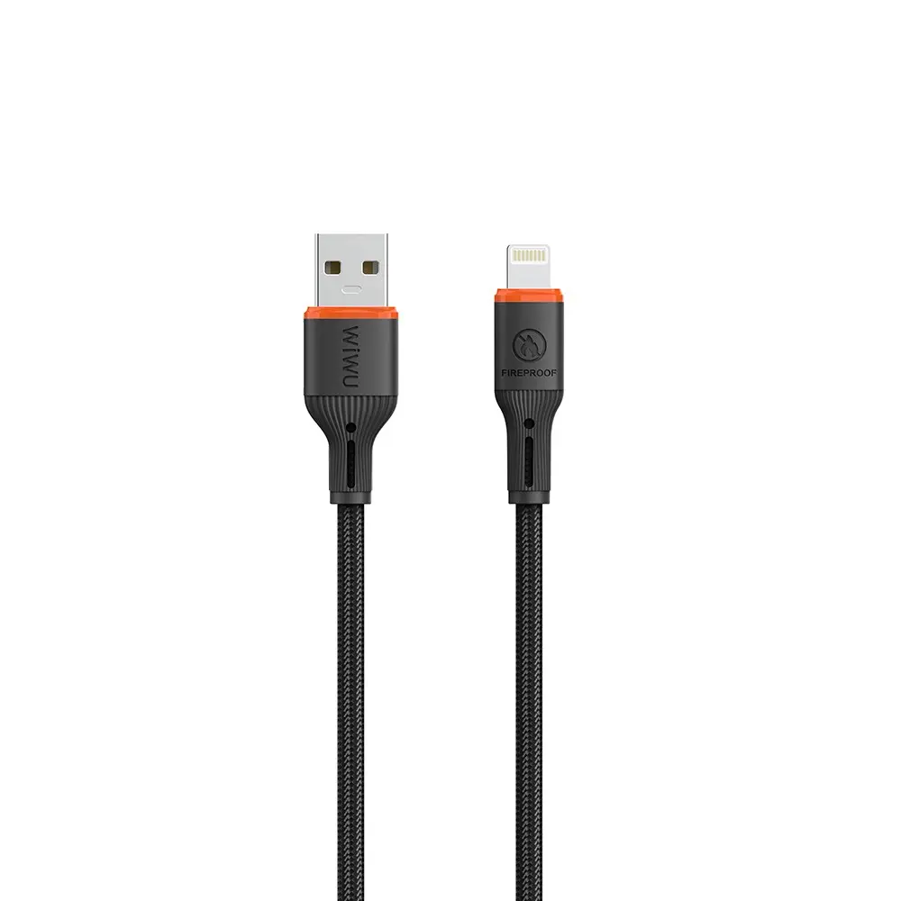 Wiwu Wi-C095 FlameGuard USB-A to Lightning Şarj ve Data Kablosu 1.2 m