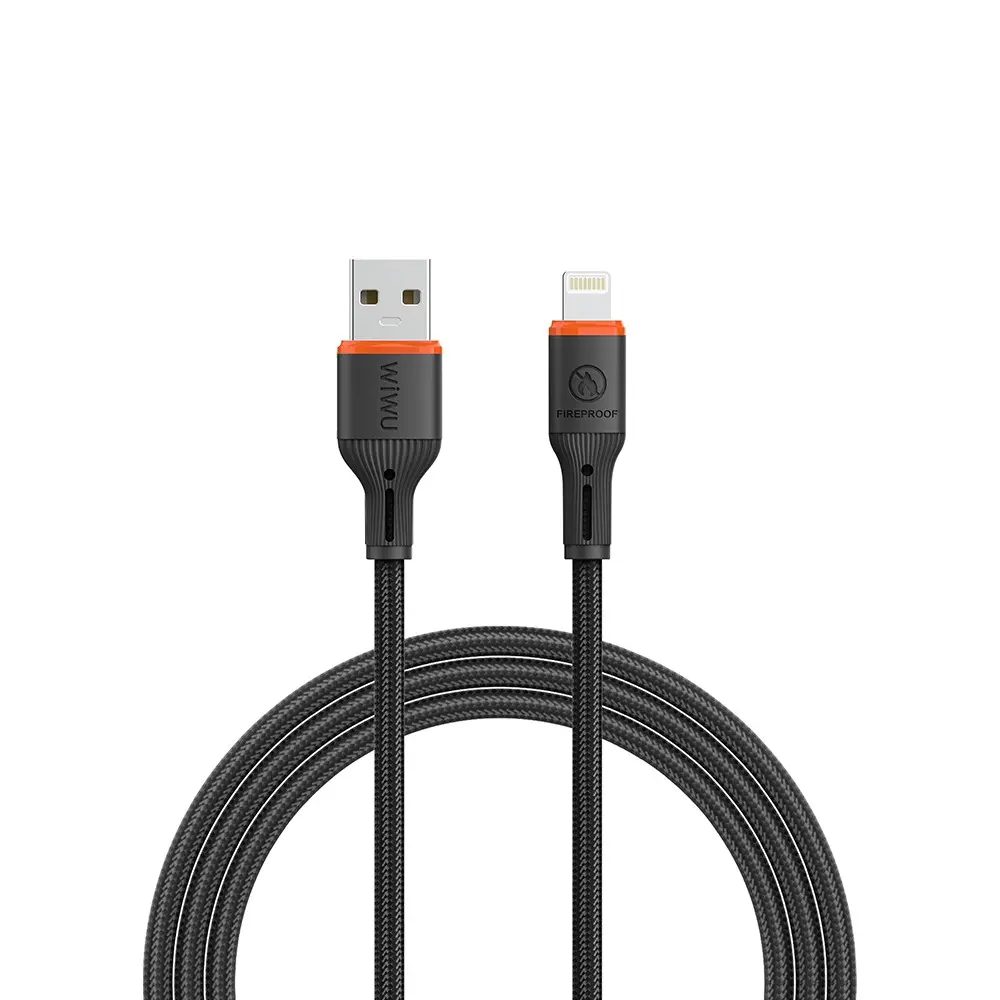 Wiwu Wi-C095 FlameGuard USB-A to Lightning Şarj ve Data Kablosu 1.2 m