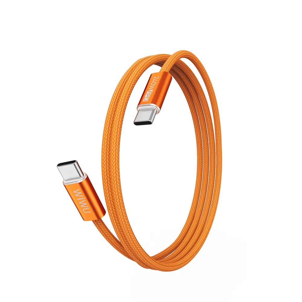 Wiwu Wi-C101 Essen Type-C to Type-C Şarj ve Data Kablosu, 240W 1.5 m