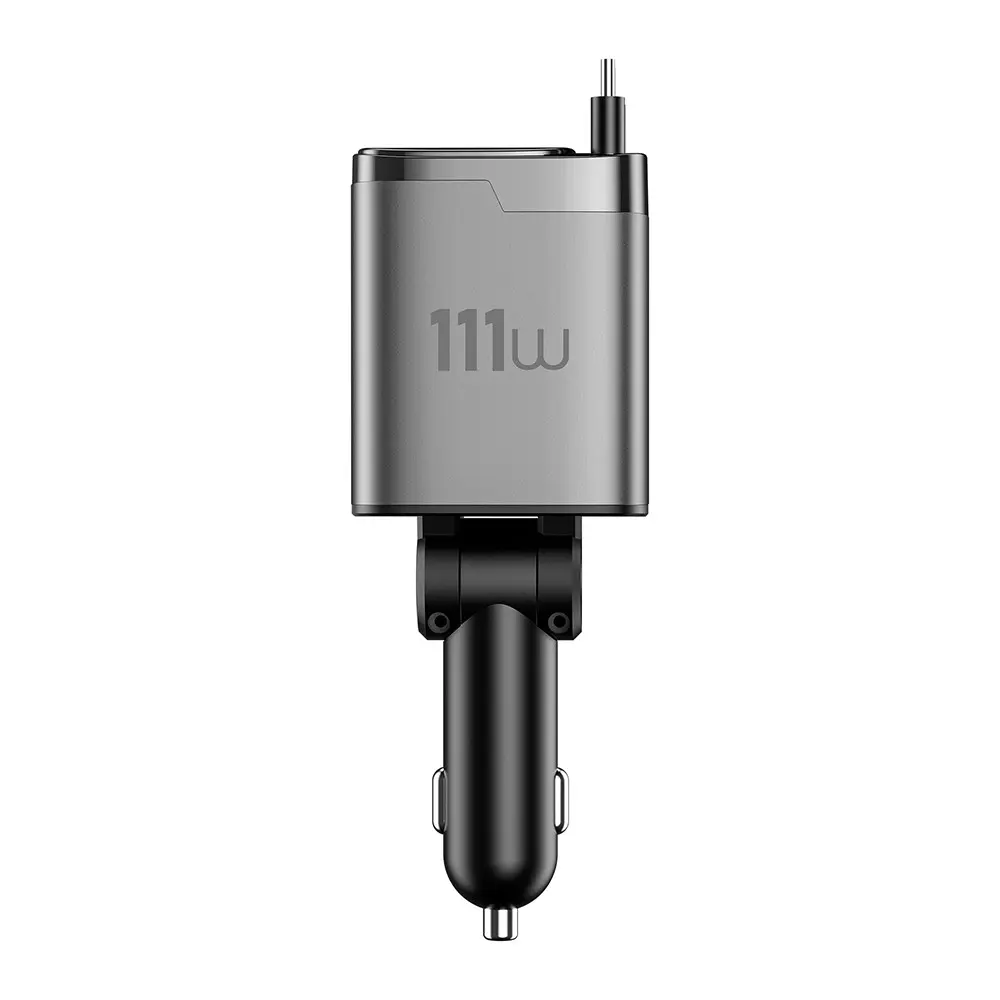 Wiwu Wi-CC034 111W GaN Araç Şarj Aleti, Type-C ve USB-A Çıkışlı