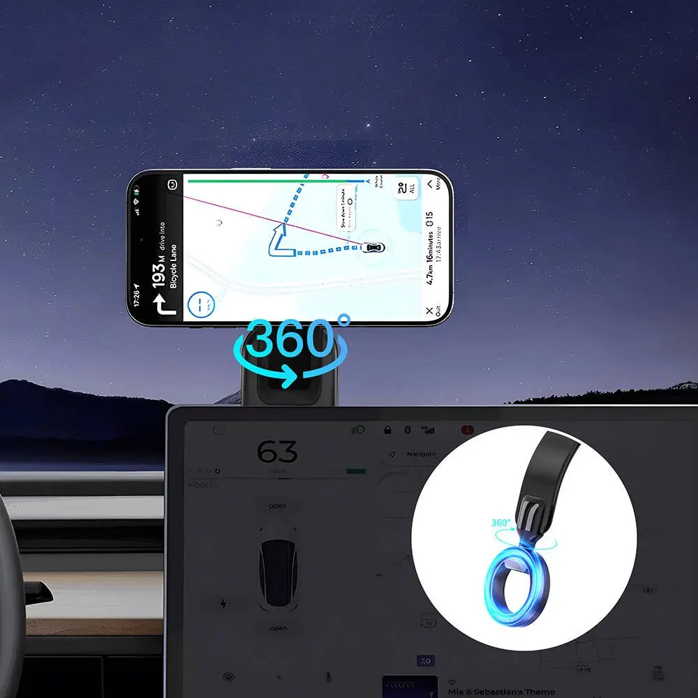 Wiwu Wi-CH053 Mago Serisi Magnetik M-safe Uyumlu Bükülebilen Eğimi ve Düz Zemin Araç Telefon Tutacağı