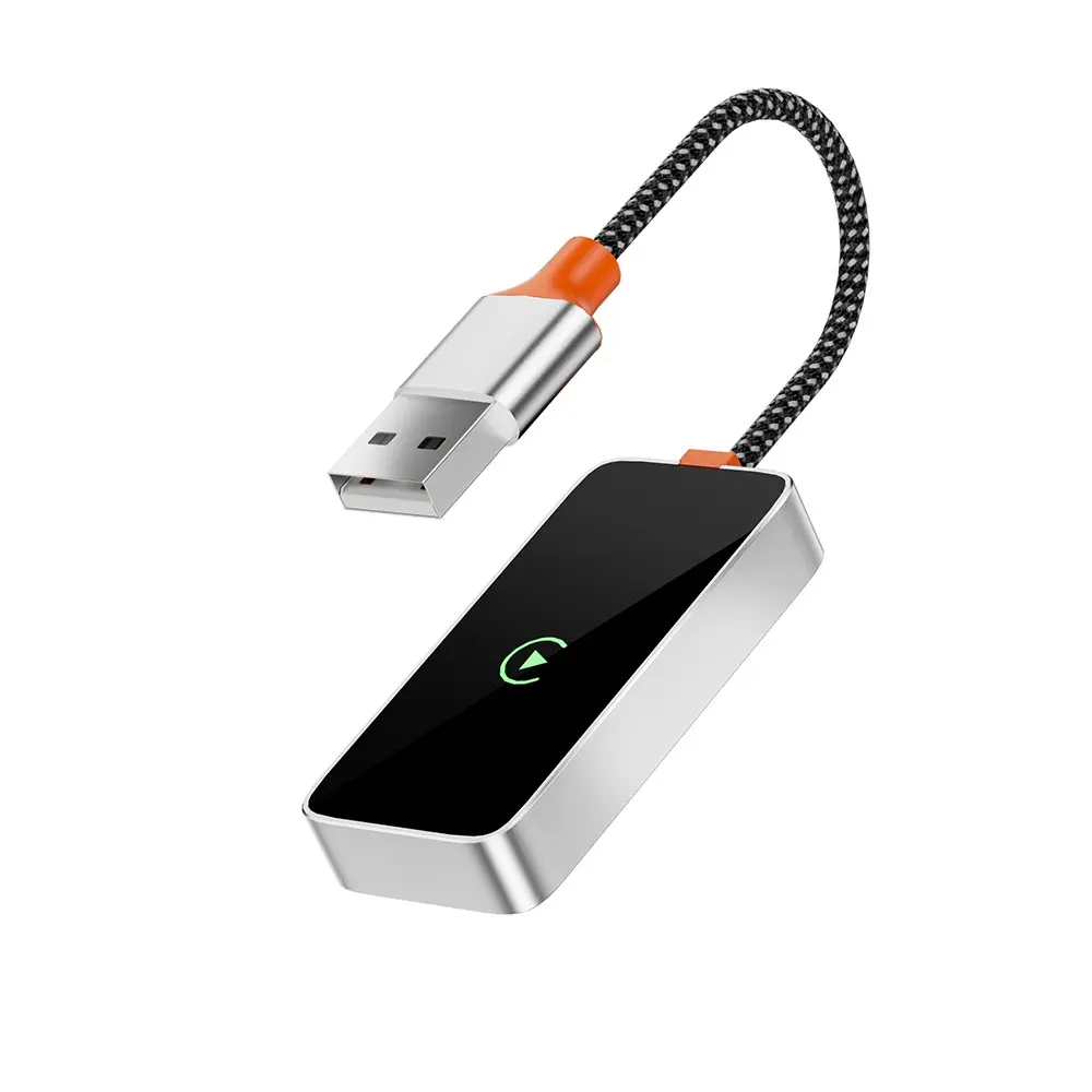 Wiwu Wi-CP002 CarPlay Dijital LED Göstergeli Kablosuz Ses Alıcı USB Girişli Bluetooth Adaptör