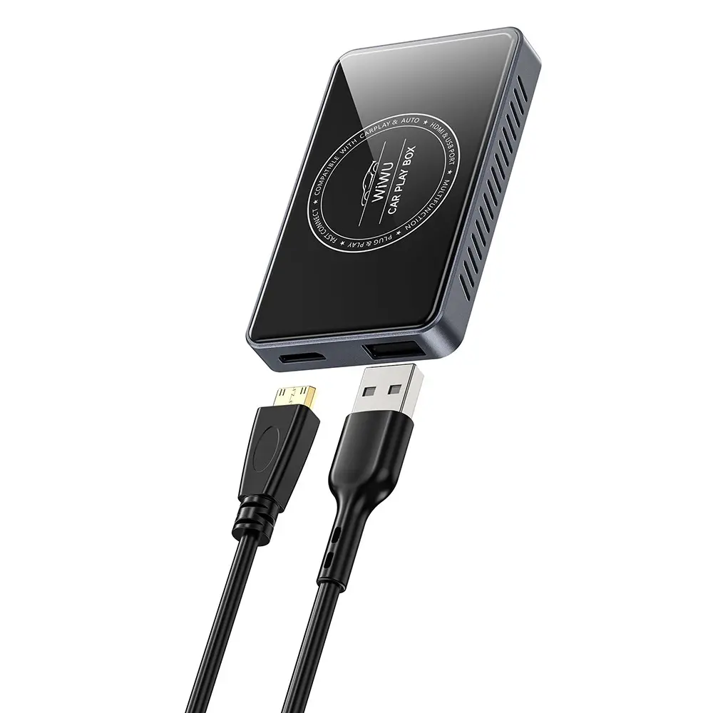 Wiwu Wi-CP004 Kablosuz CarPlay Adaptörü, HDMI Girişli ve Bölünmüş Ekran