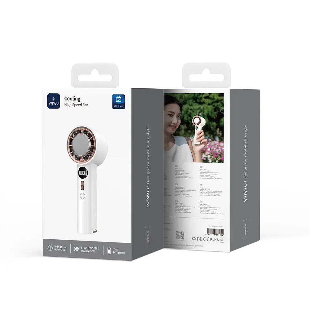 Wiwu Wi-FS016 Dijital LED Göstergeli Taşınabilir El Fanı
