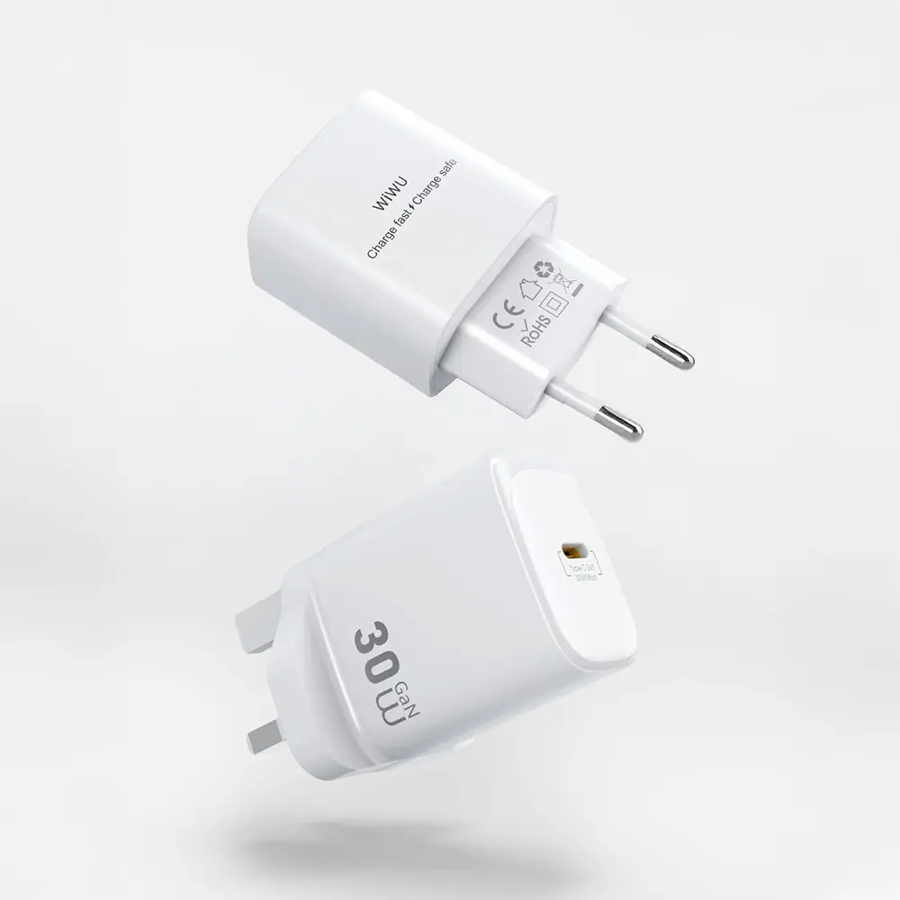 Wiwu Wi-G008 Essen GaN 30W PD Hızlı Şarj Adaptörü, Type-C
