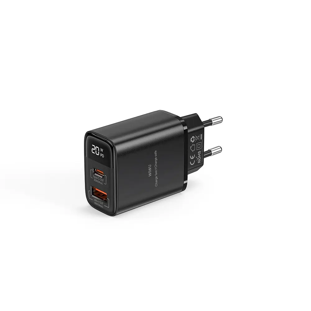 Wiwu Wi-G009 Firefly GaN Tech 20W Çift Portlu PD Şarj Adaptörü