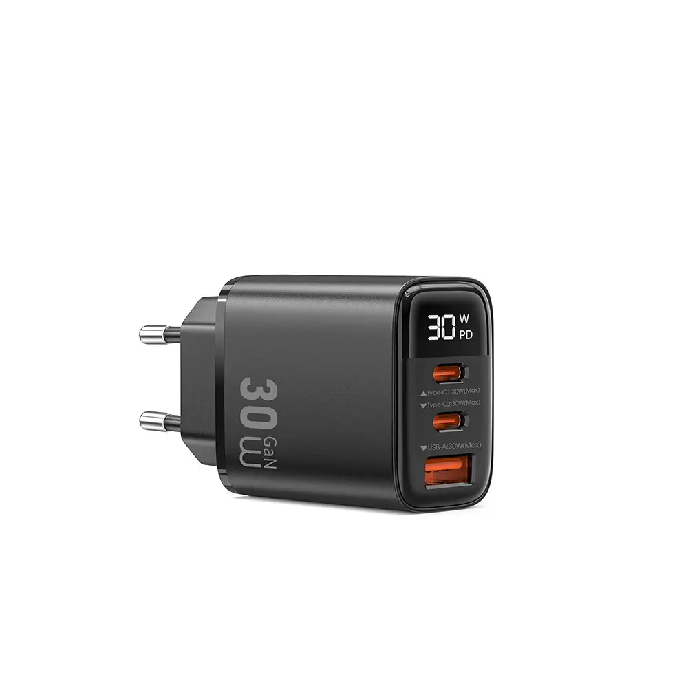 Wiwu Wi-G010 Firefly Serisi GaN Tech PD 30W Şarj Adaptörü, 3 Portlu