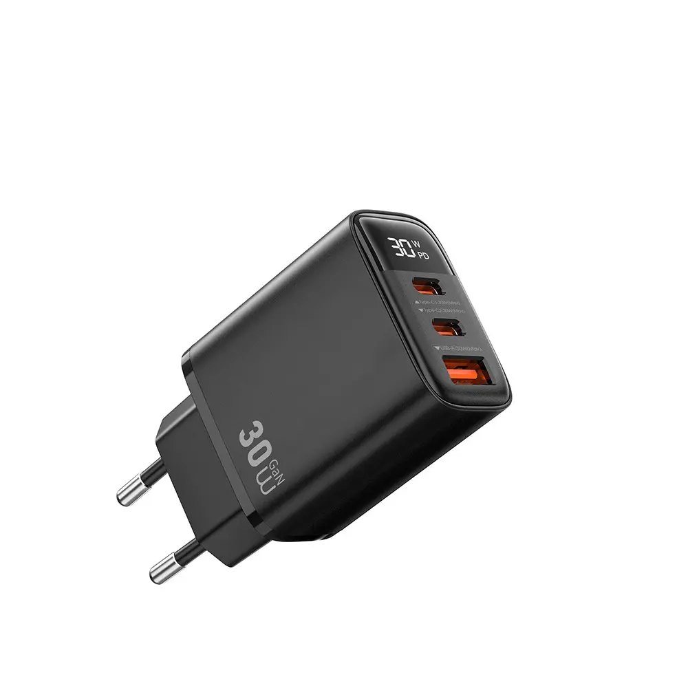 Wiwu Wi-G010 Firefly Serisi GaN Tech PD 30W Şarj Adaptörü, 3 Portlu