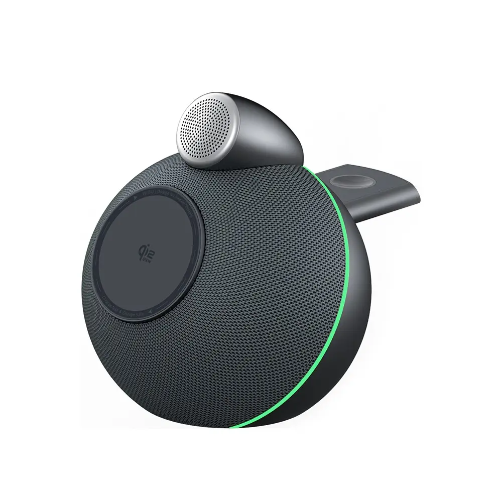 Wiwu Wi-G042 Qi2 Kablosuz Şarj Standı, Bluetooth Hoparlörlü 25W