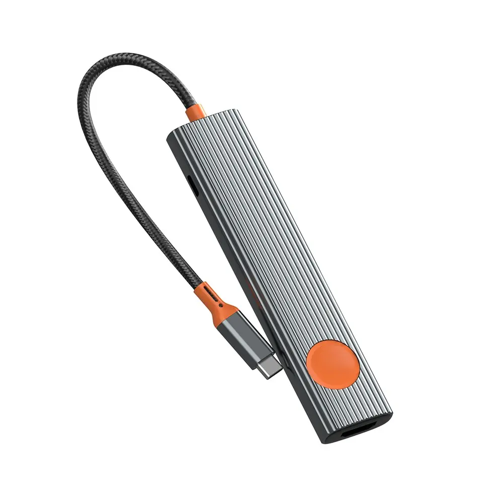 Wiwu Wi-HB8007 7'si 1 Arada Type-C Hub, 4K@60Hz HDMI ve 100W PD