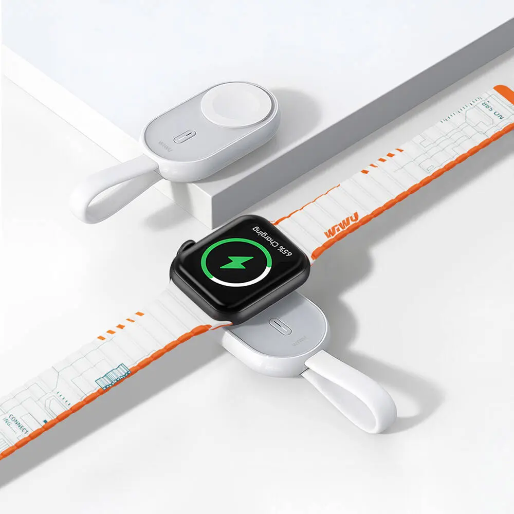 Wiwu Wi-M20 Ark Serisi Mini Kablosuz Powerbank, 1200 mAh, Apple Watch Uyumlu
