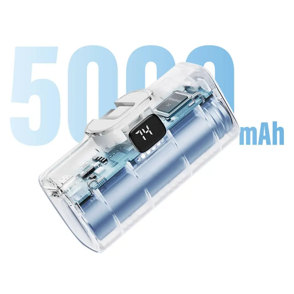 Wiwu Wi-P017 Capsule 5000mAh Standlı Lightning Powerbank