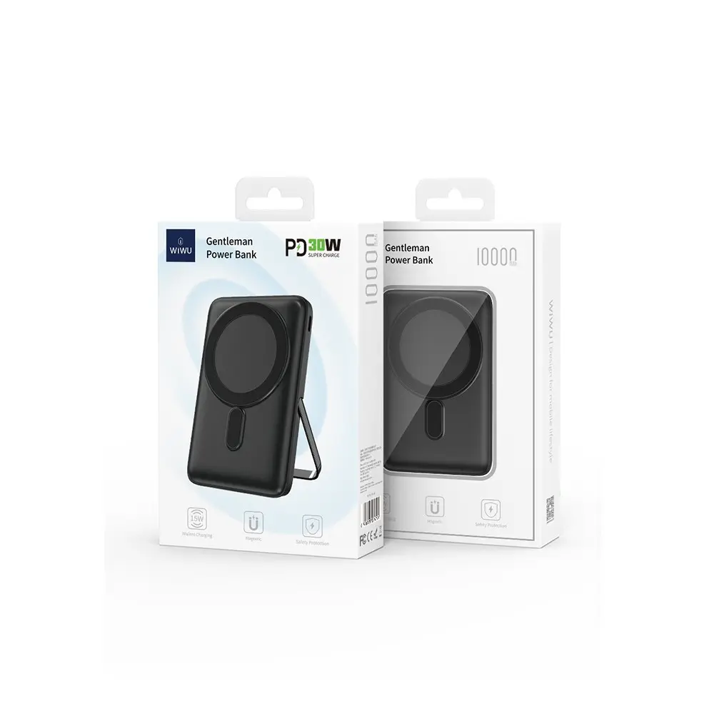 Wiwu Wi-P011 Gentleman 10.000mAh 15W Kablosuz Şarjlı Standlı Powerbank