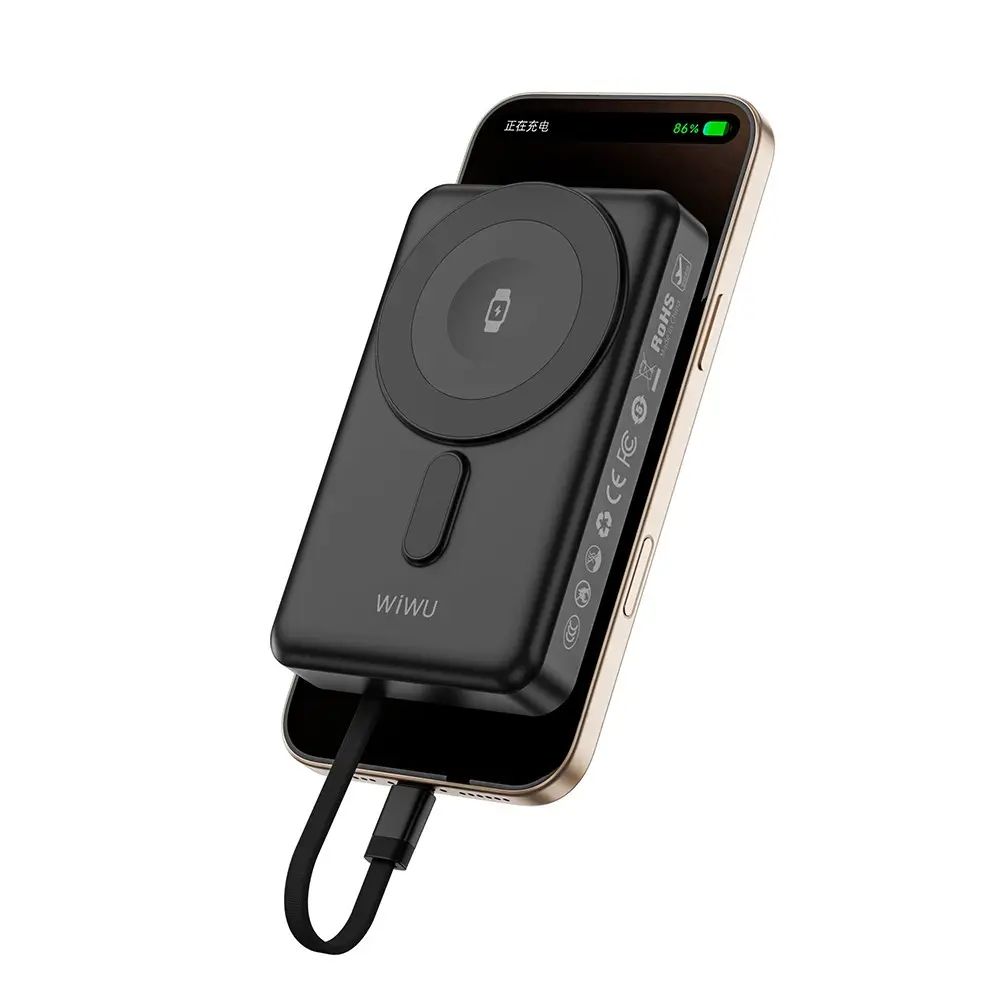 Wiwu Wi-P056 10000mAh Kablosuz Şarj ve PD Hızlı Şarj Powerbank