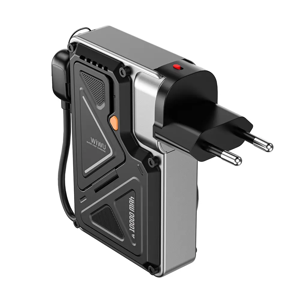 Wiwu Wi-P057 Knight Powerbank, 10000mAh, 35W PD ve Kablosuz Şarj