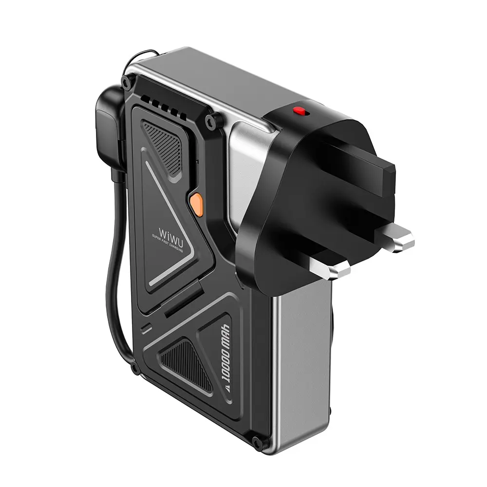 Wiwu Wi-P057 Knight Powerbank, 10000mAh, 35W PD ve Kablosuz Şarj