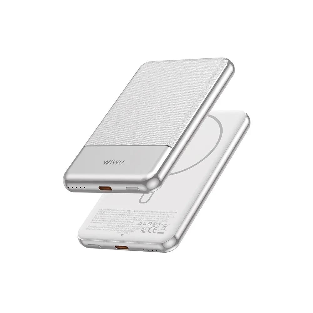 Wiwu Wi-P088 5000mAh Kablosuz Powerbank, PD 20W ve 15W Şarj