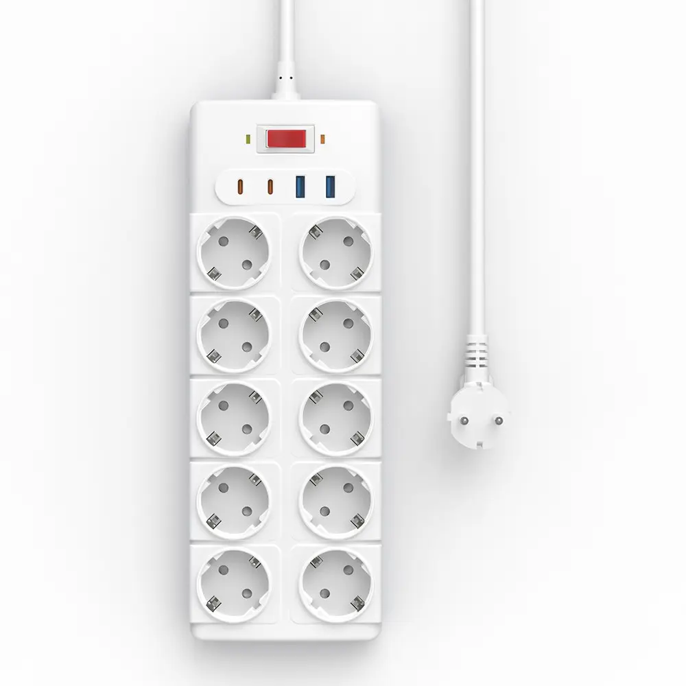 Wiwu Wi-S008 20W GaN 14'ü 1 Arada Çoklu Priz, 8 AC Soket ve 3 USB