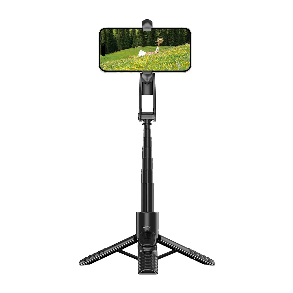 Wiwu Wi-SE014 Manyetik 360 Derece Dönebilen Kumandalı Selfie Çubuğu ve Tripod