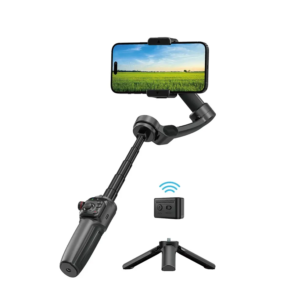 Wiwu Wi-SE016 Yapay Zeka Takipli Dolgu Işıklı Gimbal Stabilizatör