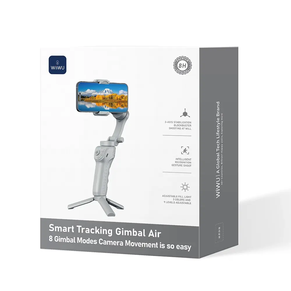 Wiwu Wi-SE017 3 Eksenli Yapay Zeka Destekli El Tipi Gimbal Stabilizatör