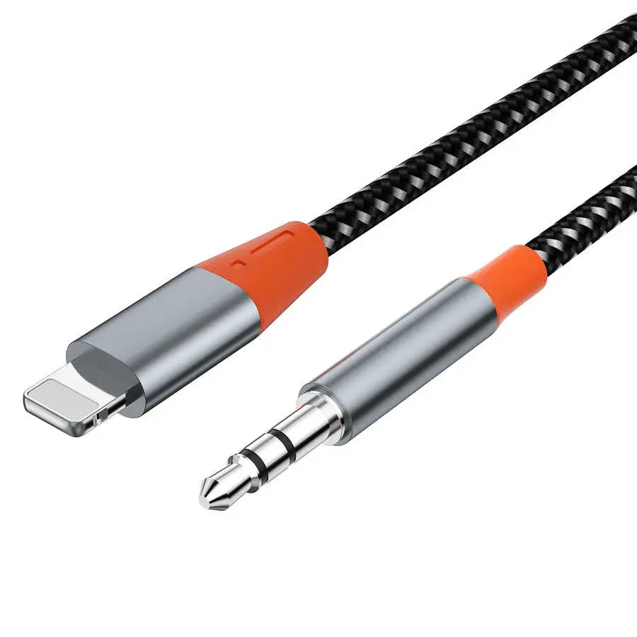Wiwu YP06 Lightning to 3.5 mm Aux Ses Kablosu, 1.2 m