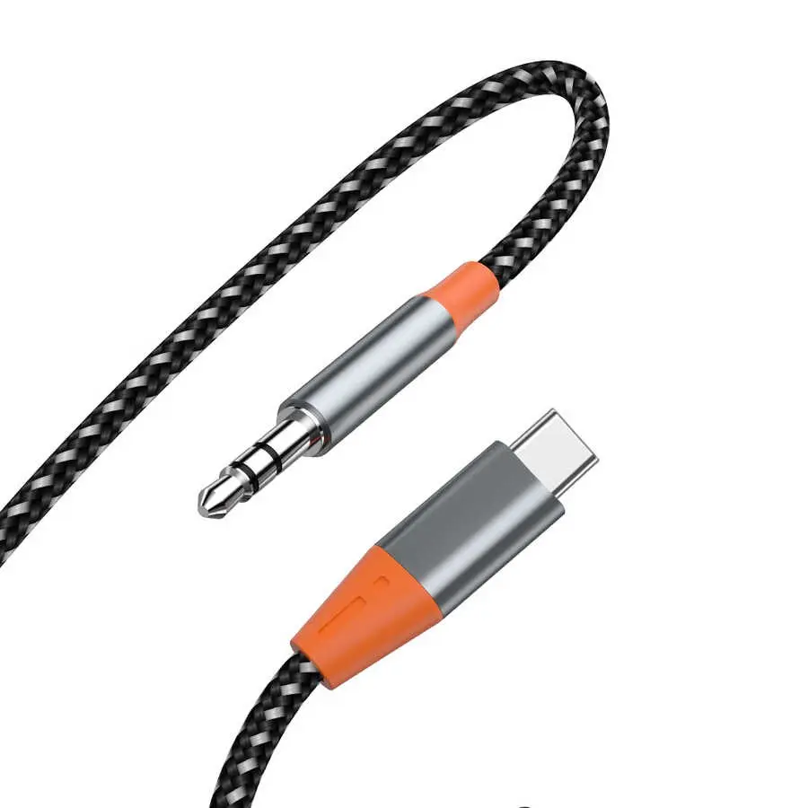 Wiwu YP07 Type-C to 3.5mm Aux Ses Kablosu, 1.2 Metre