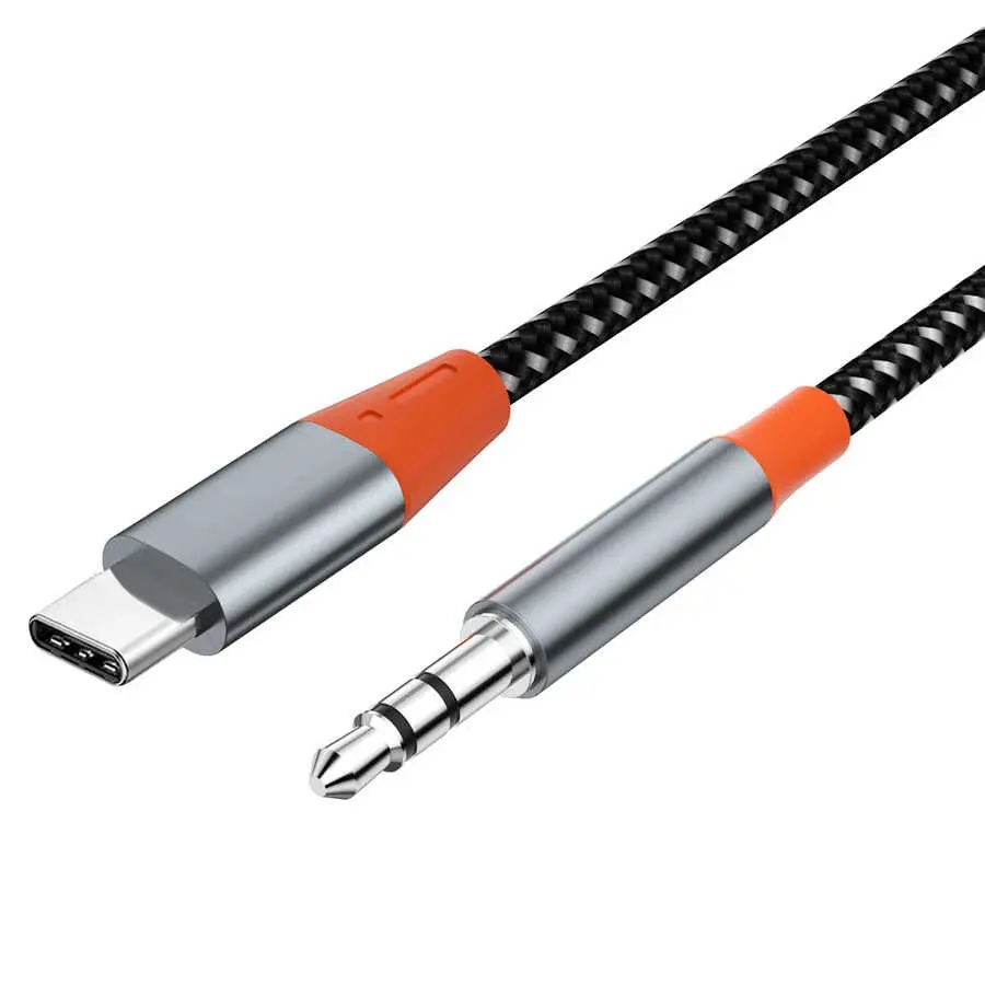 Wiwu YP07 Type-C to 3.5mm Aux Ses Kablosu, 1.2 Metre