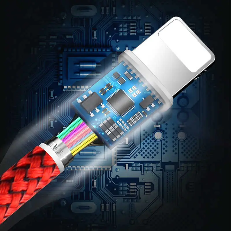 Wiwu YZ100 3 Uçlu Şarj ve Data Kablosu, Lightning ve Micro USB
