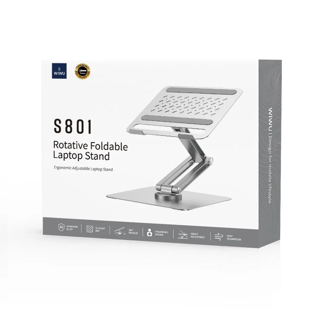 Wiwu ZM-S801 Dönebilen Katlanabilir Ayarlanabilir Laptop Standı