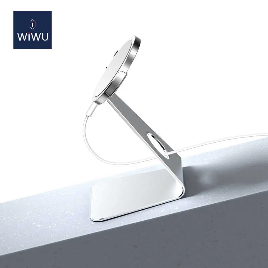 Wiwu ZM303 MagSafe Şarj Standı, Alüminyum Gövdeli Telefon Tutucu