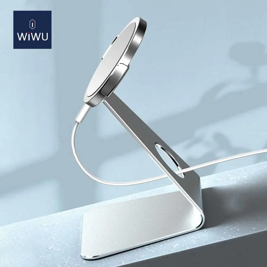 Wiwu ZM303 MagSafe Şarj Standı, Alüminyum Gövdeli Telefon Tutucu