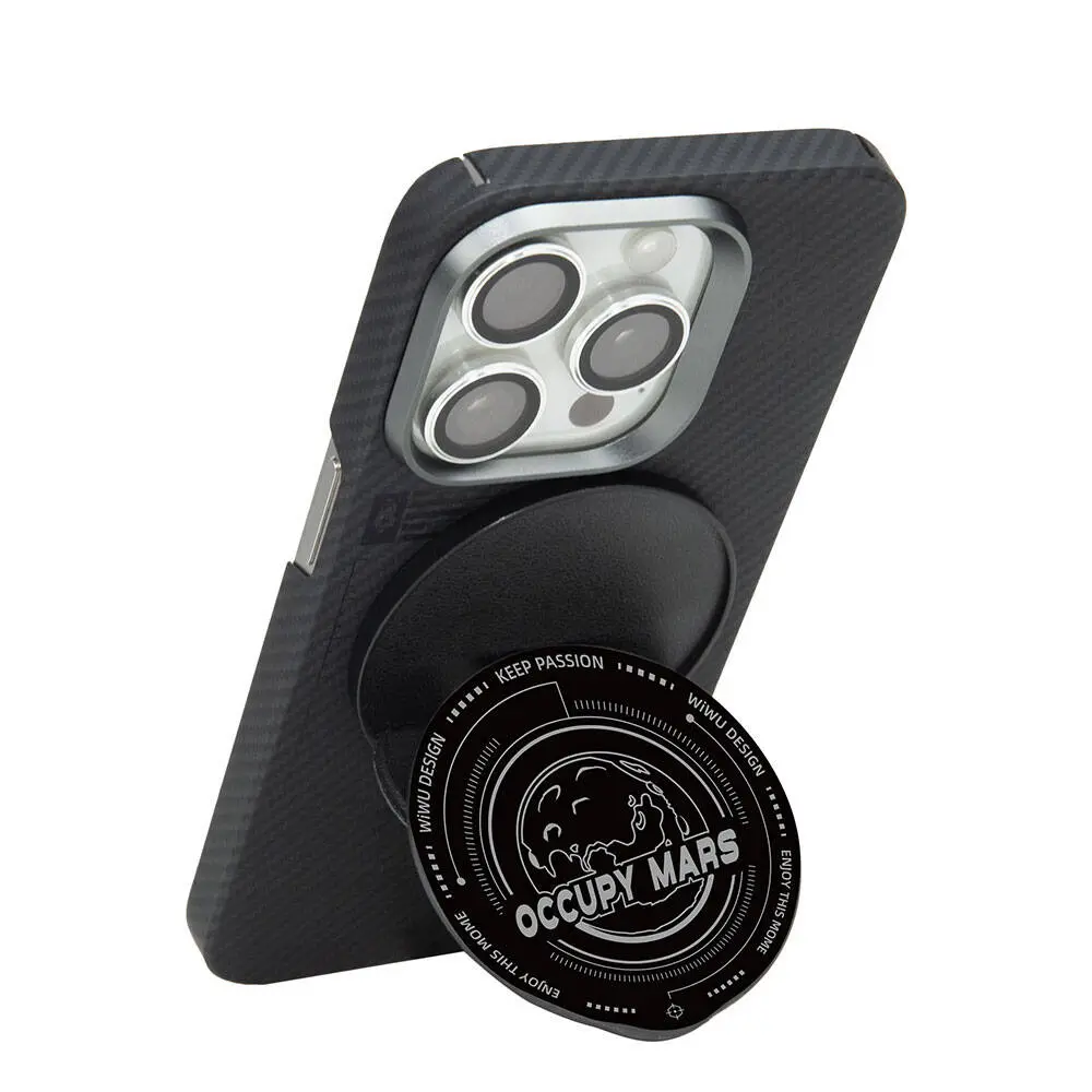 Wiwu B1 MagSafe Uyumlu Manyetik Parmak Ring Stand, Occupy Mars Tasarım