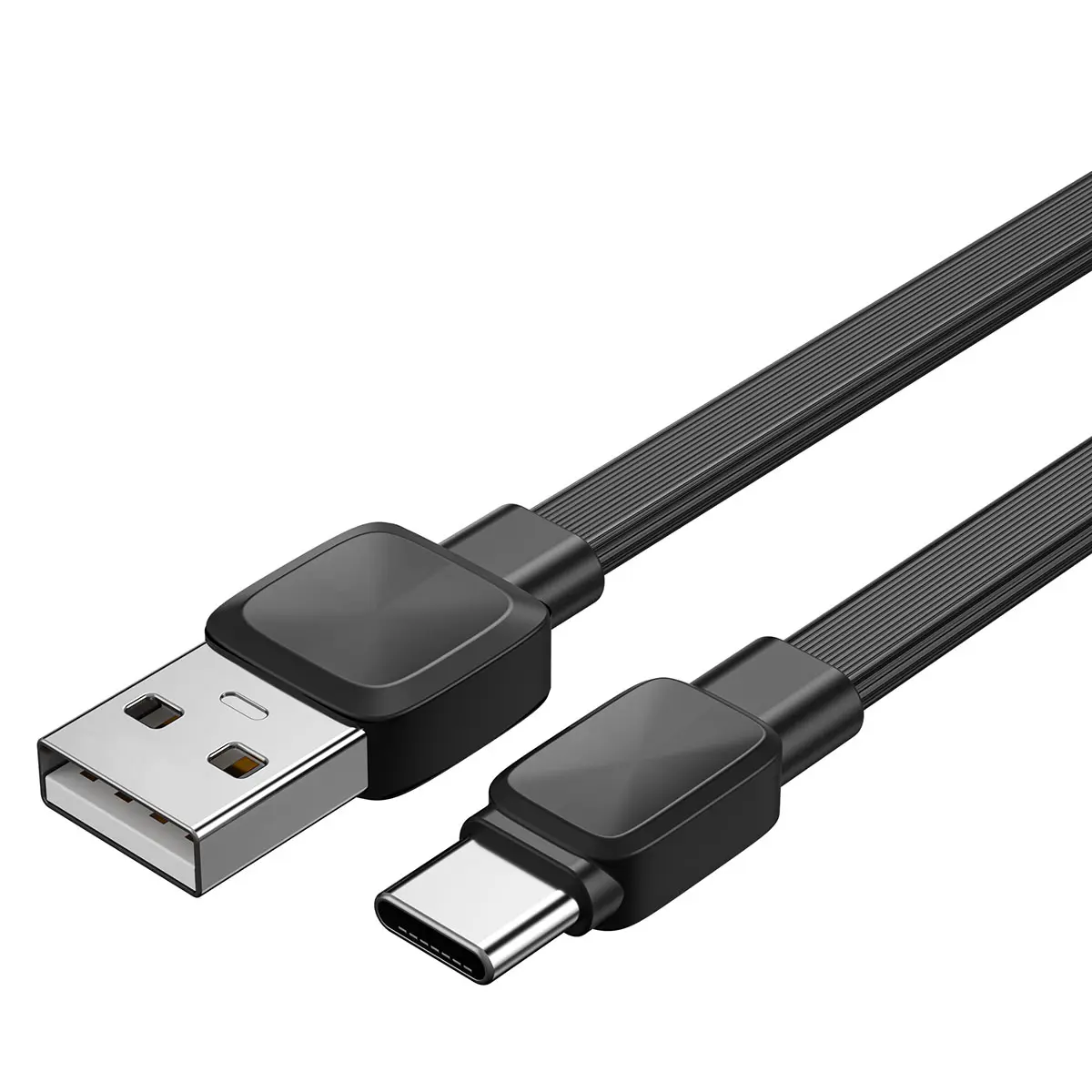Wiwu Bravo Wİ-C003 USB-A to Type-C Yassı Şarj Kablosu, 1 m