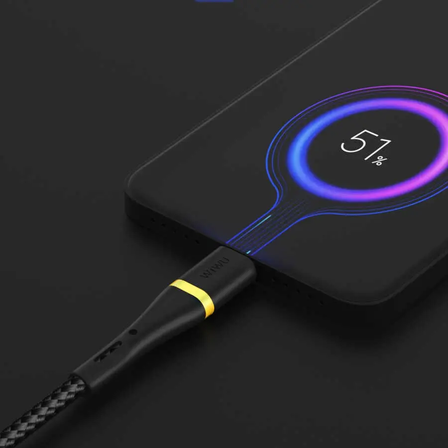 Wiwu ED-105 2'si 1 Arada USB-A ve Type-C to Lightning Şarj Data Kablosu