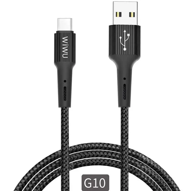 Wiwu G10 Gear Micro USB Şarj ve Data Kablosu, 1.2 m Naylon Örgülü