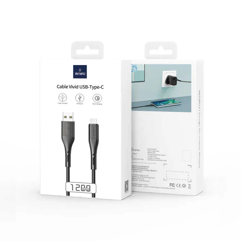 Wiwu G50 Vivid Type-C USB Şarj ve Data Kablosu, 1.2 m